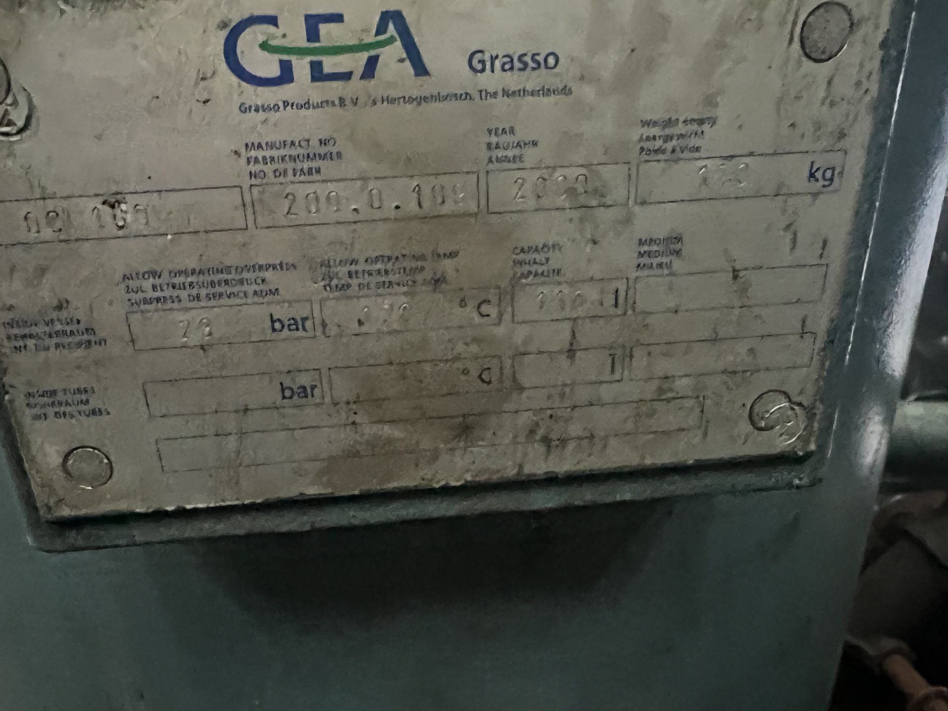 Two GEA Grasso Compressors, mounted on skid, with control panel Please read the following - Image 3 of 5