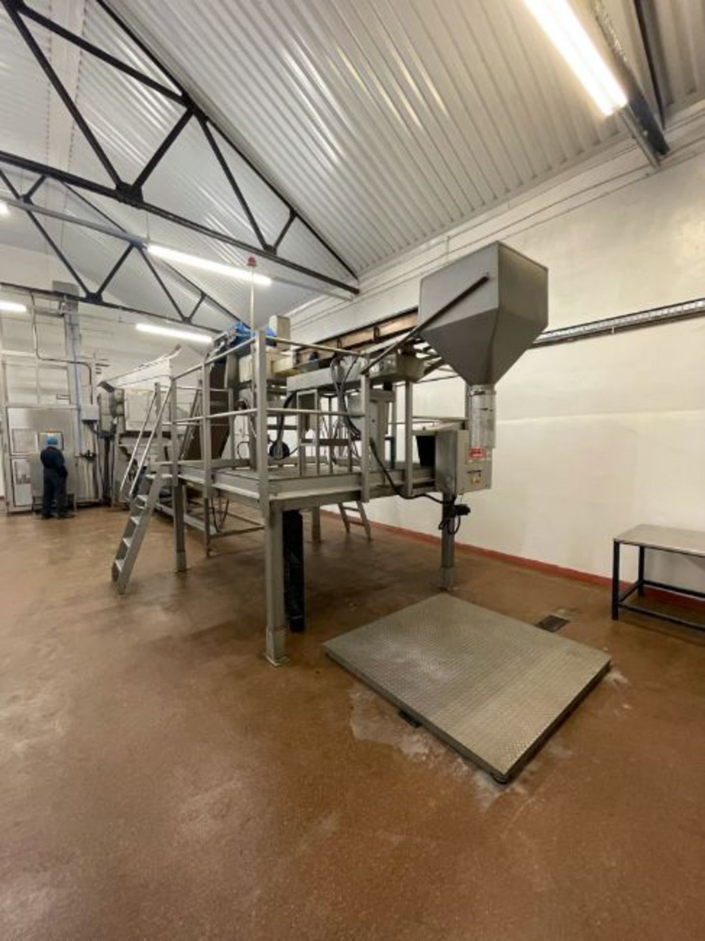 MUESLI/ CEREAL MIXING LINE, comprising Syspal Caged Buggy/ Tote Bin Lifter, feeding into Forberg - Image 26 of 34