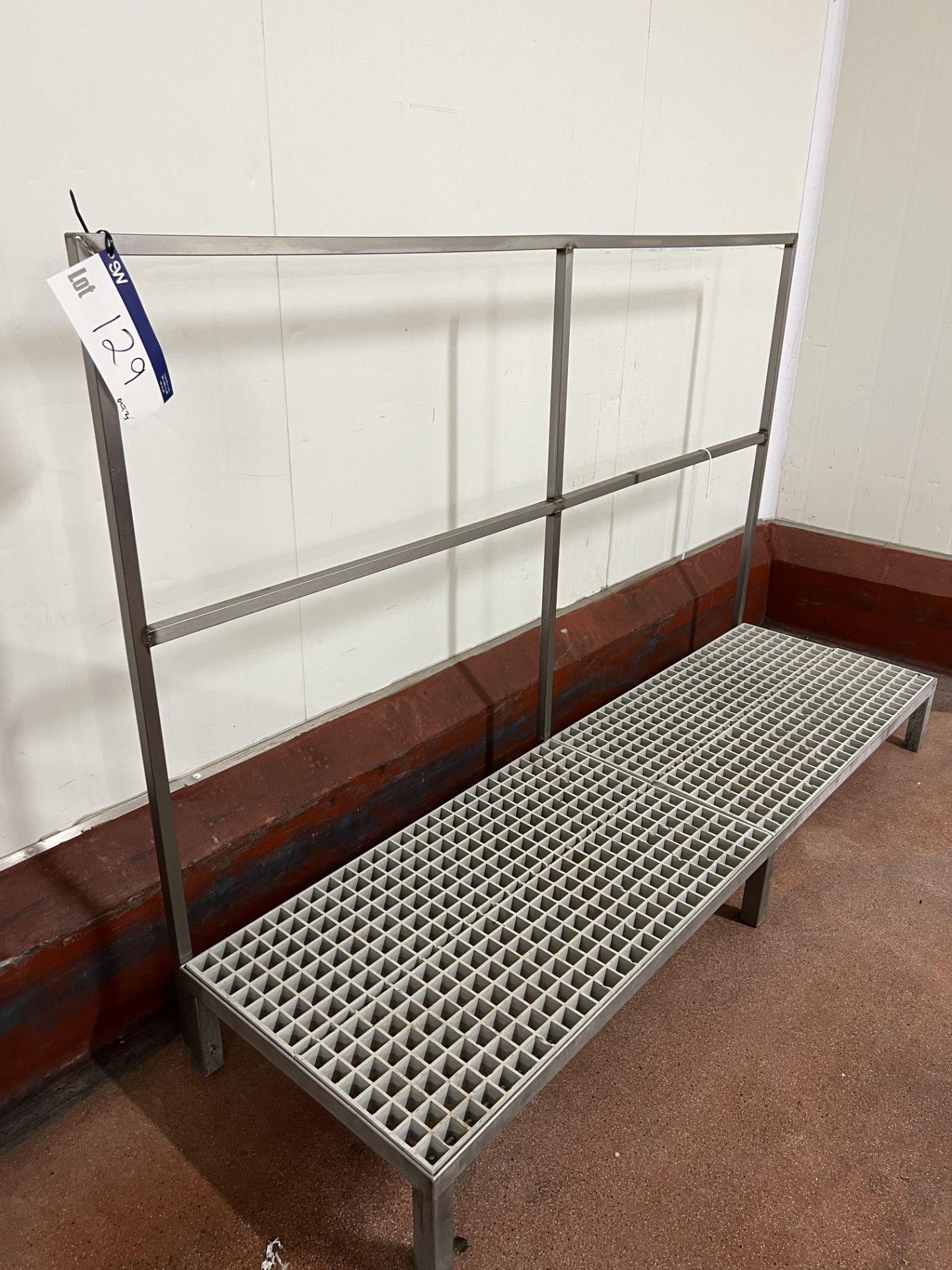 Stand 23cm Off Floor, approx. 2m x 0.6m overall, rail 1.35m high Please read the following important