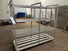 Four Shelf Mobile Rack, approx. 1.85m x 0.75m x 1.8m high Please read the following important