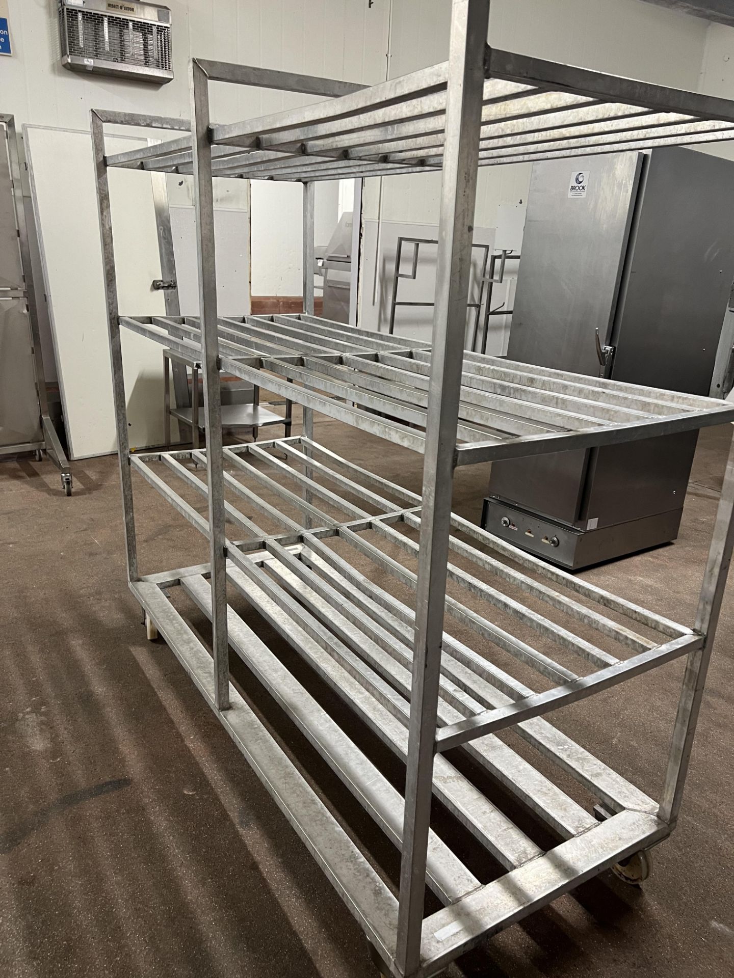 Four Shelf Mobile Rack, approx. 1.85m x 0.75m x 1.8m high Please read the following important - Image 3 of 3