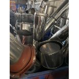 Bins, containing Mainly Stainless Steel Piping/ Chimneys, up to 2m long and 25cm dia. Please read