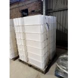 28 White Plastic Trays, approx. 65cm x 45cm x 22cm Please read the following important notes:- ***