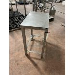 Mobile Stainless Steel Table, approx. 60cm x 40cm x 83cm high Please read the following important