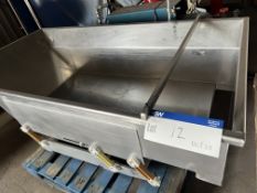 Vibratory/ Shaker Conveyor, approx. 1.75 x 0.9 x 0.45m deep Please read the following important