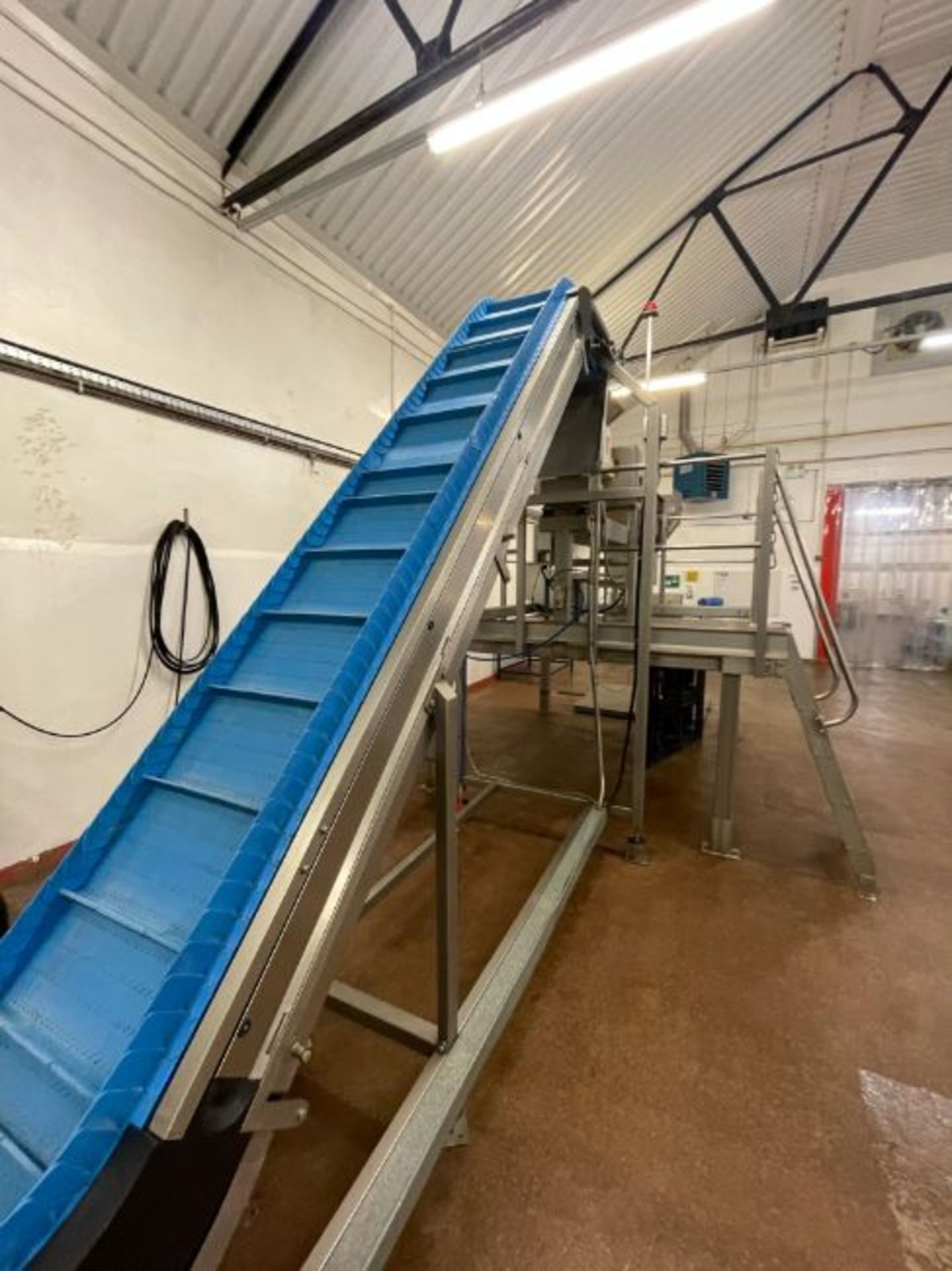 MUESLI/ CEREAL MIXING LINE, comprising Syspal Caged Buggy/ Tote Bin Lifter, feeding into Forberg - Image 19 of 34