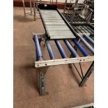 Two Pieces Roller Conveyor, one approx. 90cm x 55cm, one 1m x 40cm Please read the following