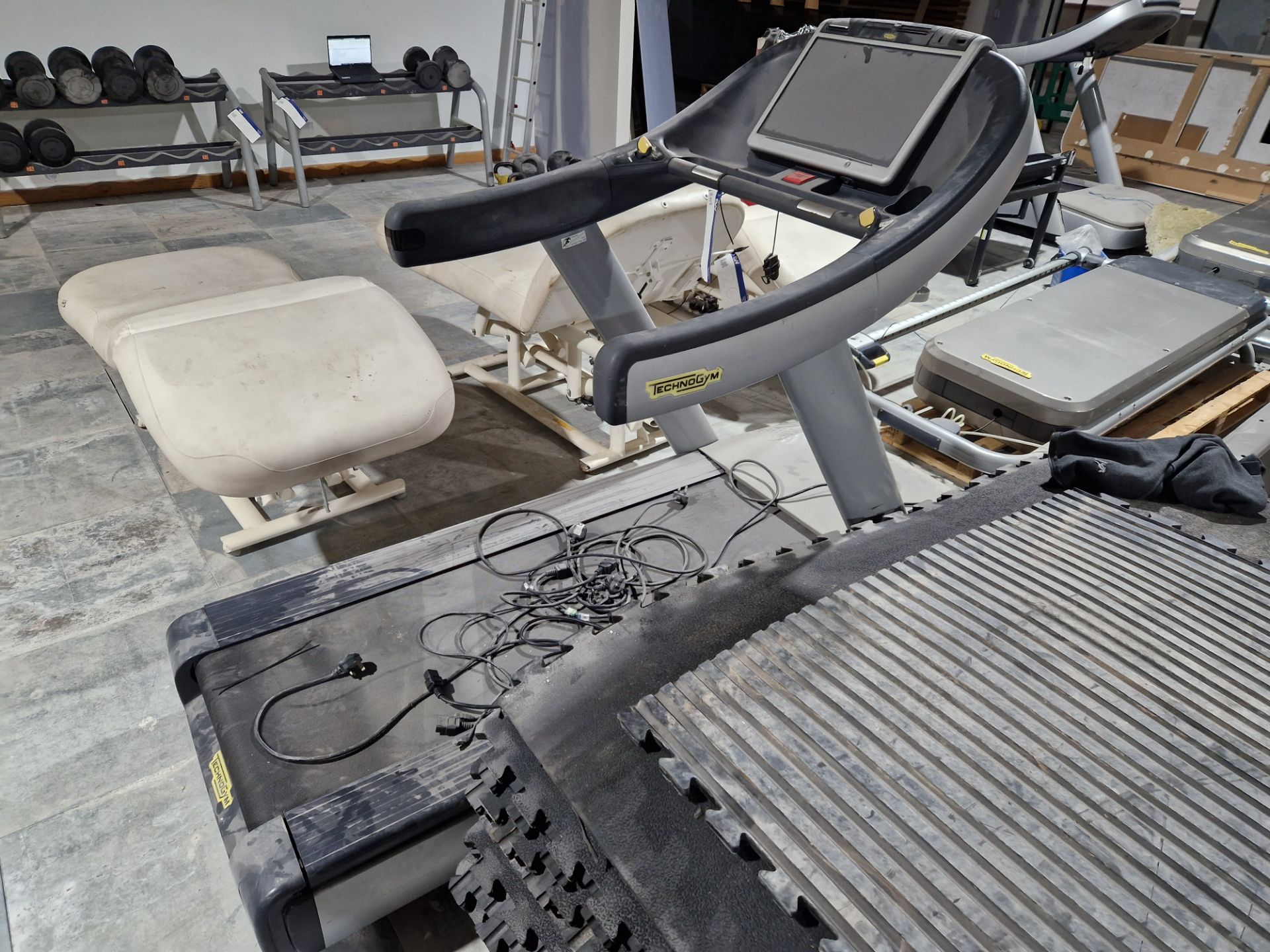 TechnoGym Electric Treadmill with Fitted Screen Please read the following important notes:- *** - Image 2 of 3