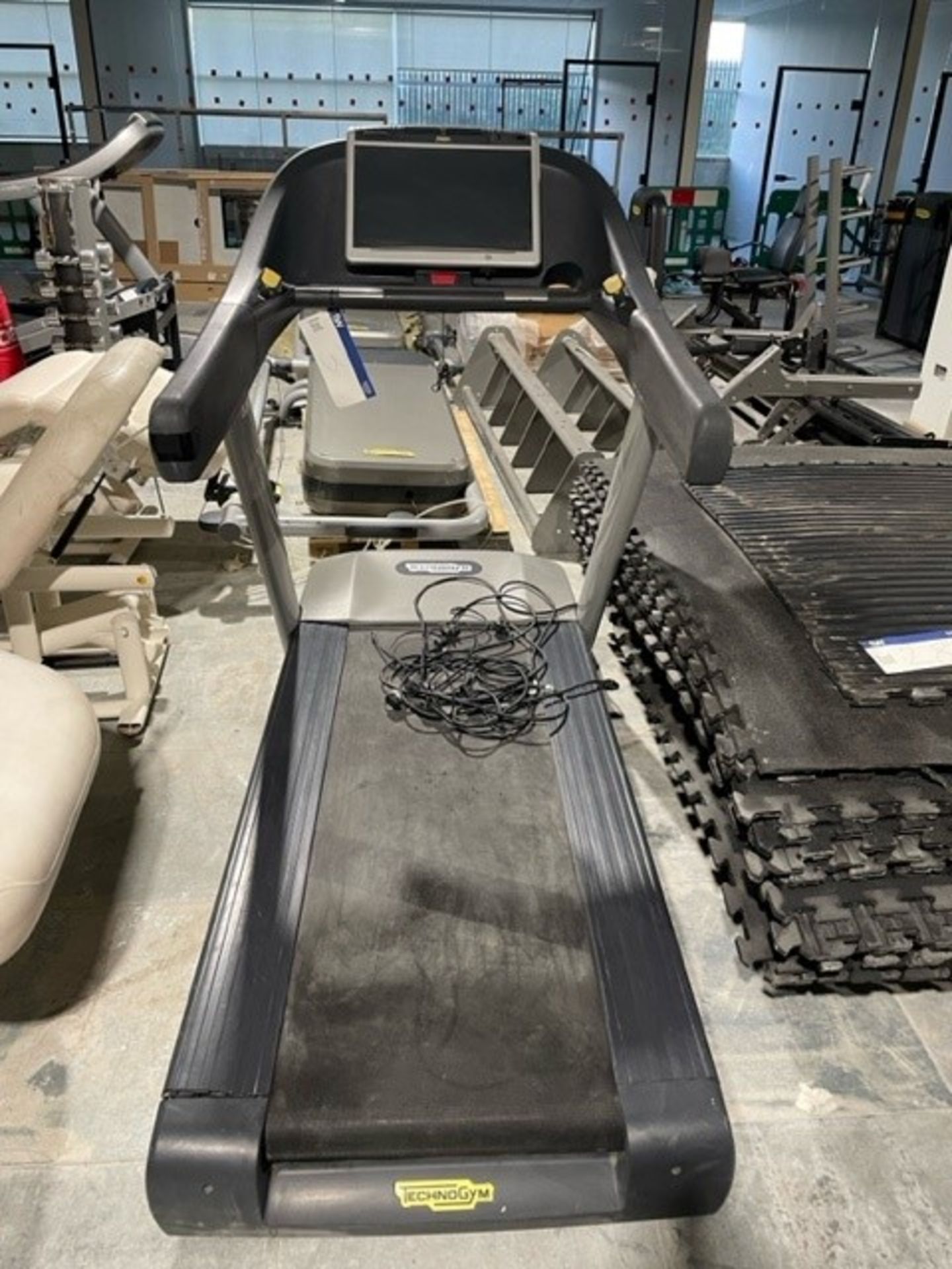 TechnoGym Electric Treadmill with Fitted Screen Please read the following important notes:- ***