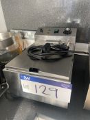 Nisbets Essentials Electric Counter Top Single Pan Fryer Please read the following important notes:-