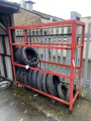 Four Tier Steel Rack, approx. 1.82m x 620mm x 1.85m high Please read the following important notes:-