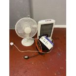Electric Heater, with desk fan and extension Please read the following important notes:- ***Overseas