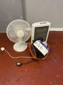 Electric Heater, with desk fan and extension Please read the following important notes:- ***Overseas