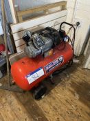 Sealey 100 litre Horizontal Receiver Mounted Air Compressor, 240V Please read the following