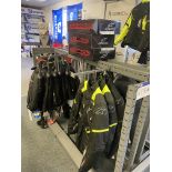 Assorted Stock, on one island display unit, comprising mainly Alpinestars boots and clothing