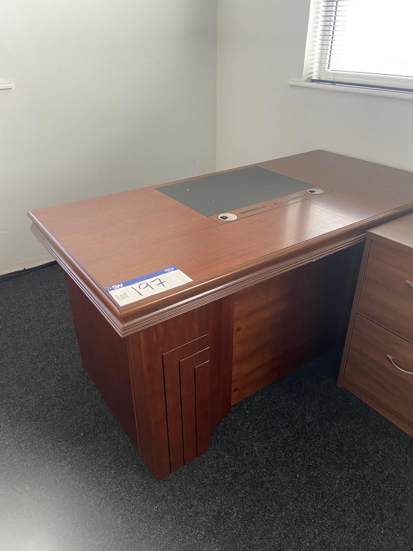 Double Pedestal Desk Please read the following important notes:- ***Overseas buyers - All lots are - Image 2 of 2