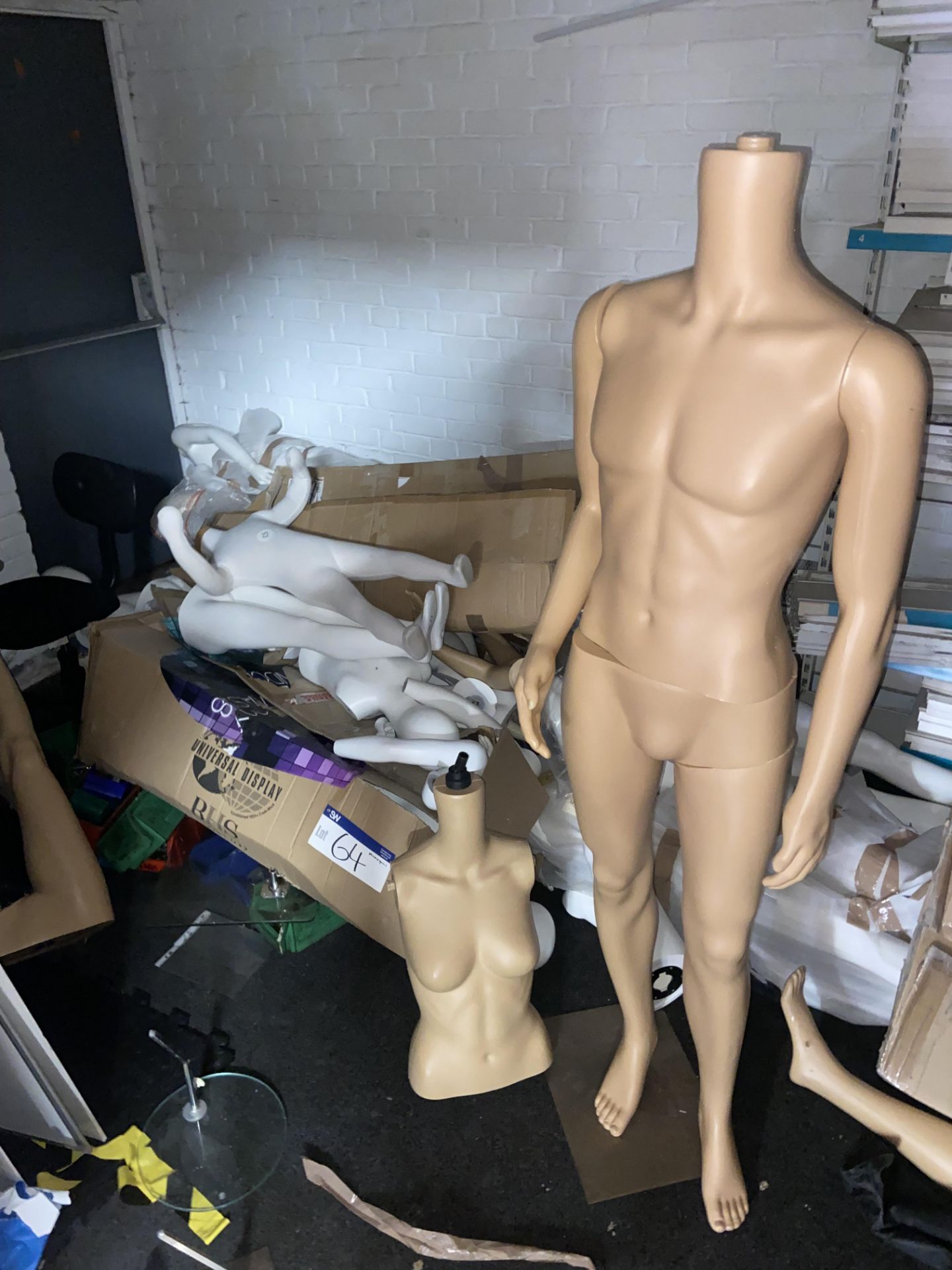 Mannequin Components, throughout rear storeroom Please read the following important notes:- ***