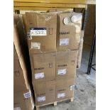 12 Boxes x 1560 91.5mm dia. Cardboard Lids, on one pallet Please read the following important