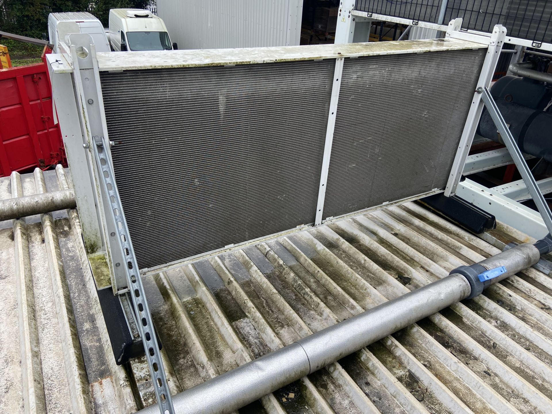 Twin Fan Chiller Unit (note – located on Boiler House roof) This lot requires risk assessment & - Image 2 of 2