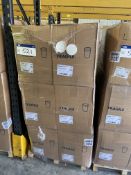 12 Boxes x 1560 91.5mm dia. Cardboard Lids, on one pallet Please read the following important