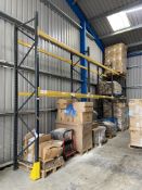 Link 51E Three Bay Two Tier Pallet Rack, approx. 8.5m long overall x 900mm x 4m high (reserve