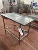 Stainless Steel Top Bench, approx. 1.22m x 600mm Please read the following important notes:- ***