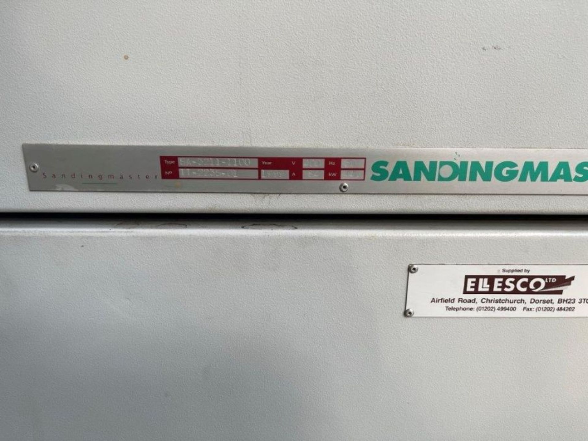 Sanding Master TT 2235-01 Calibrating Sander Bottom, Serial No. SA-3211-1100, Year of Manufacture - Image 10 of 10