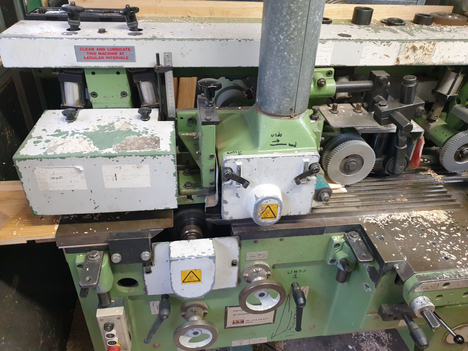 Wadkin GA Throughfeed Moulder, Serial No. GA339 with Sound/ Safety enclosure. Config Bottom, - Image 4 of 16