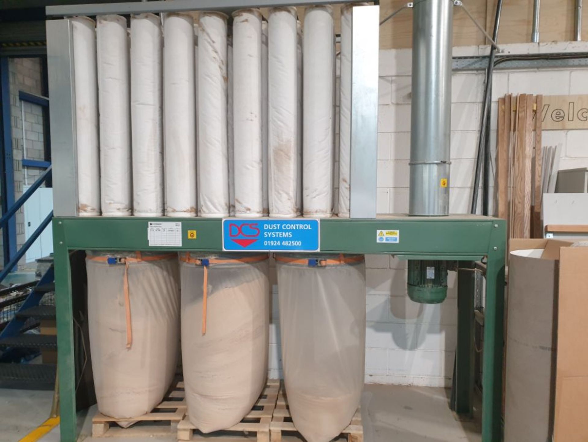 DCS MK3M 3 Bag Dust Extraction Filter Unit, Serial No. 1459, Year of Manufacture 2019, with Shaker &