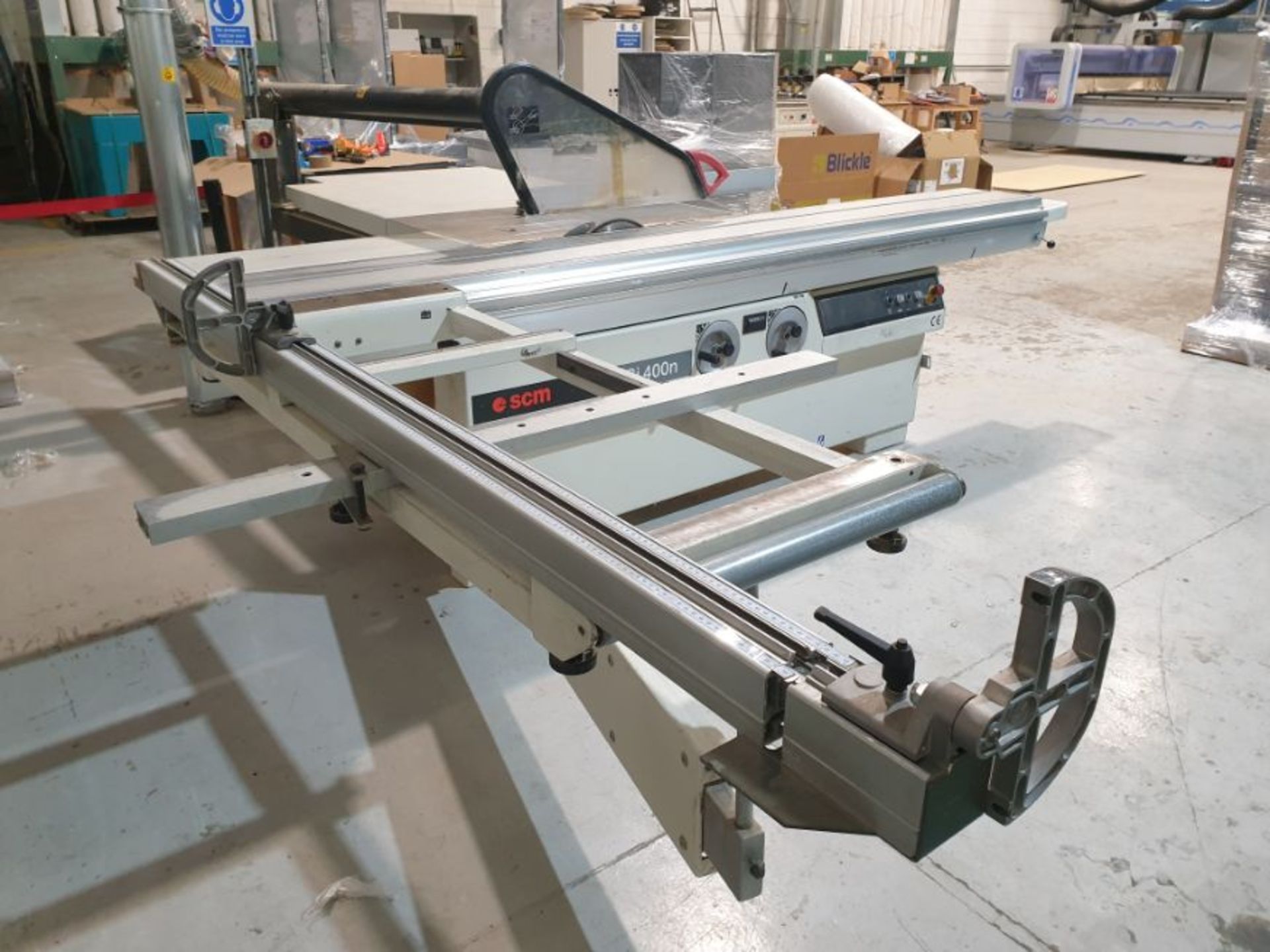 SCM SI400N Sliding table Panel Saw, Serial No. AB/134822, Year of Manufacture 2000, with scoring - Image 3 of 3