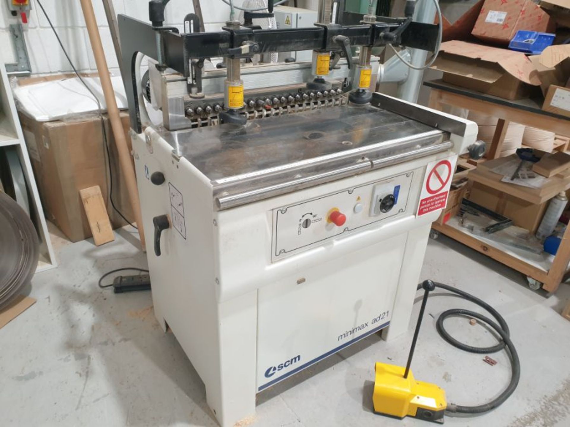 SCM Minimax AD21 Drilling Machine, Serial No. KK00003301, Year of Manufacture 2019, 21 spindle Panel - Image 3 of 4