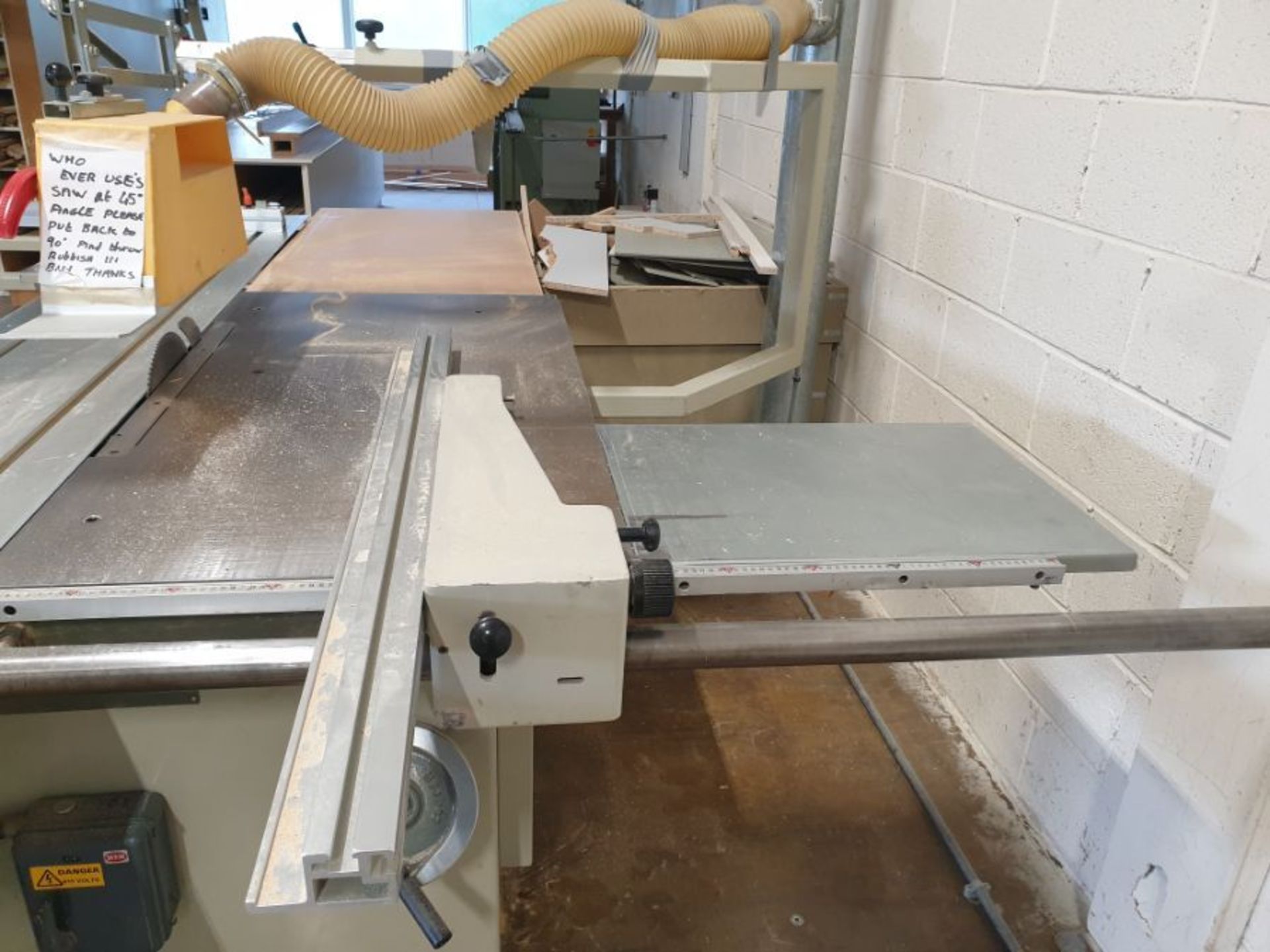 Magic Mastercut M45 Sliding Table Panel Saw with scoring blade and tilting arbour, Serial No. - Image 3 of 3