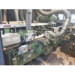 Wadkin GA Throughfeed Moulder, Serial No. GA339 with Sound/ Safety enclosure. Config Bottom,