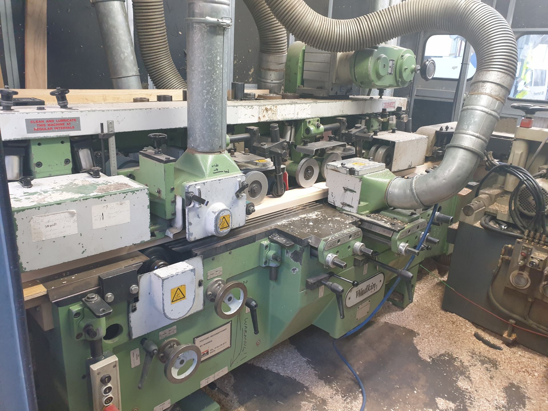 Wadkin GA Throughfeed Moulder, Serial No. GA339 with Sound/ Safety enclosure. Config Bottom,