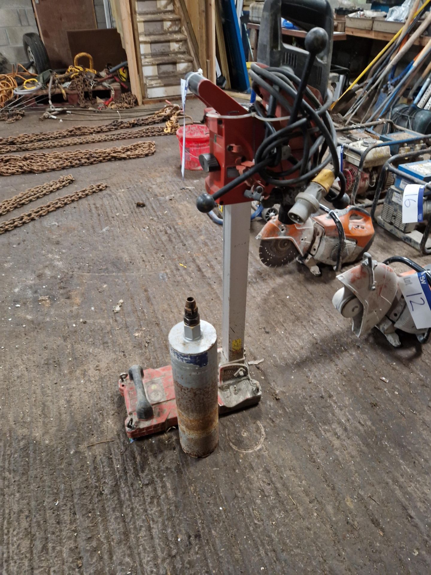 Hilti DD-150U Core Drill with Stand and Core Drill Bit Please read the following important - Image 2 of 4