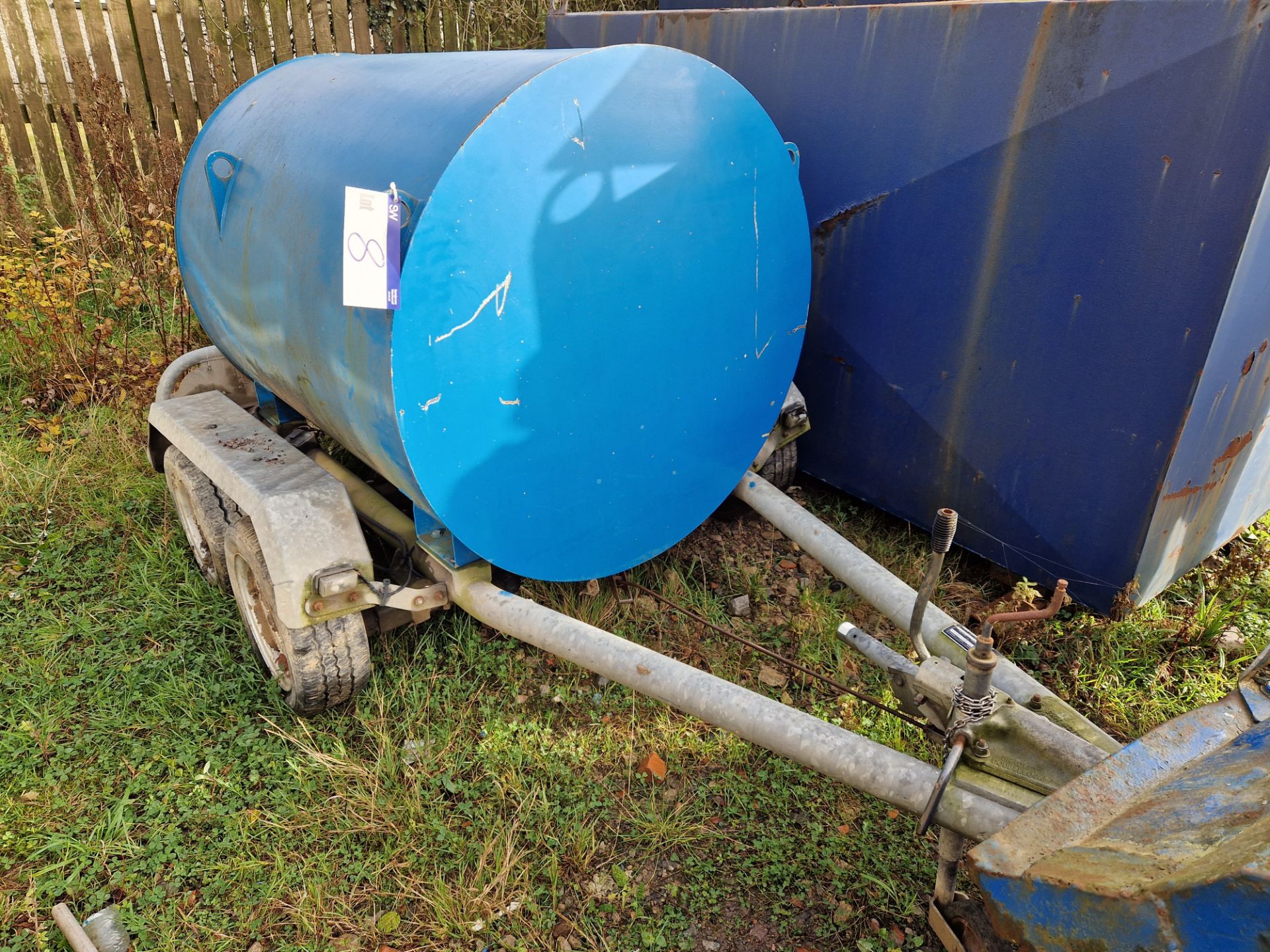 Fuel Proof 1000L Twin Axle Bowser Trailer, YoM 2009, Serial No. 7356 Please read the following
