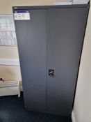 Two Silverline 2 Door Stationary Cupboards (All contents Excluded) Please read the following
