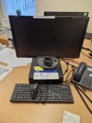 Lenovo Core i3 Desktop PC (Hard Drive Removed), Monitor, Keyboard and Mouse Please read the