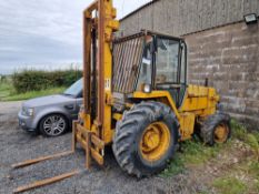JCB 926 Rough Terrain Fork Lift Truck, YoM 1985, No key, Running State Unknown Please read the