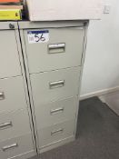 Four Drawer Metal Filing Cabinet (Contents Excluded) Please read the following important
