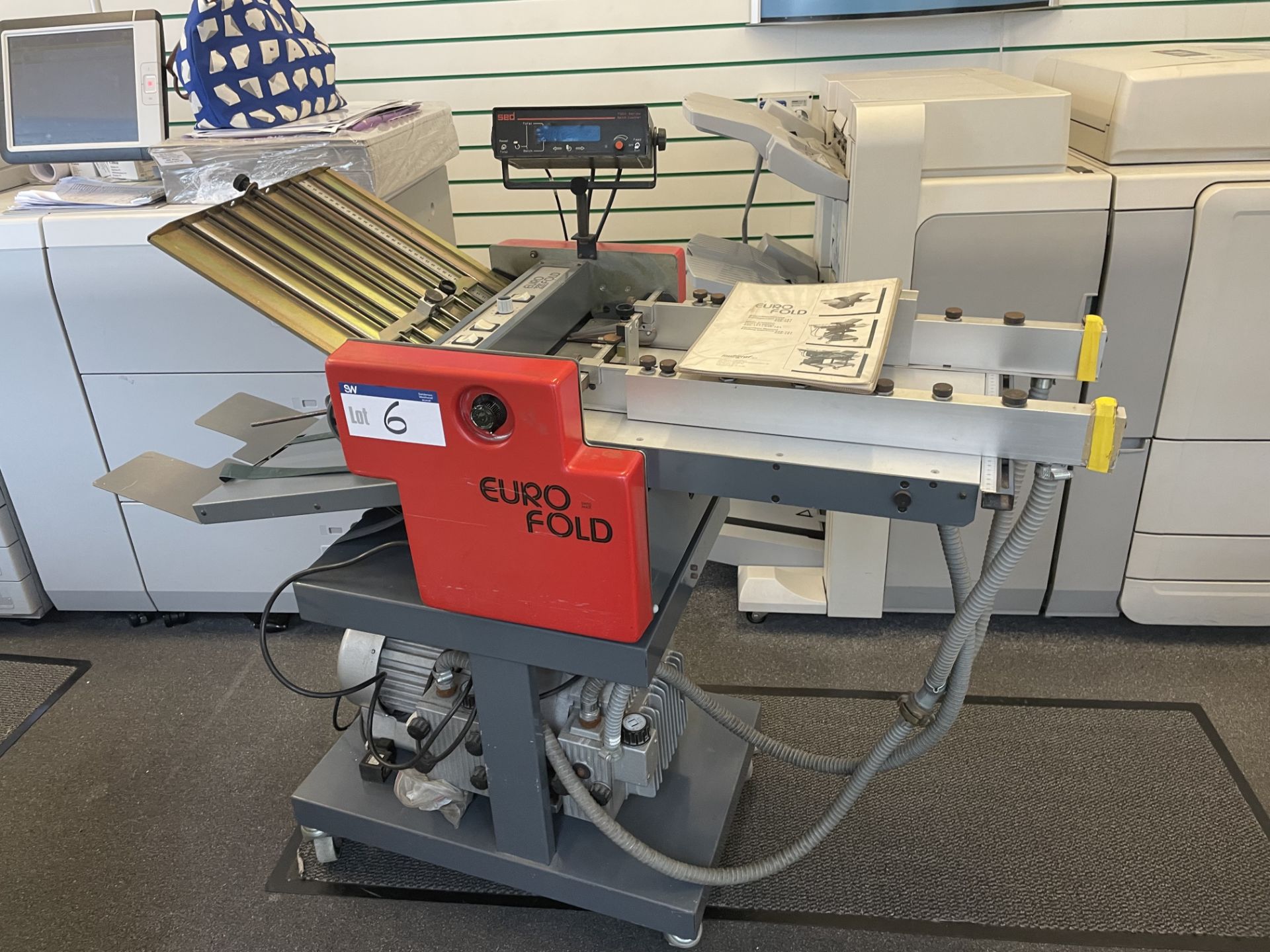 Eurofold 235 Folder on Mobile Frame with SED 7000 Series Batch Counter, 40cm Max Width and