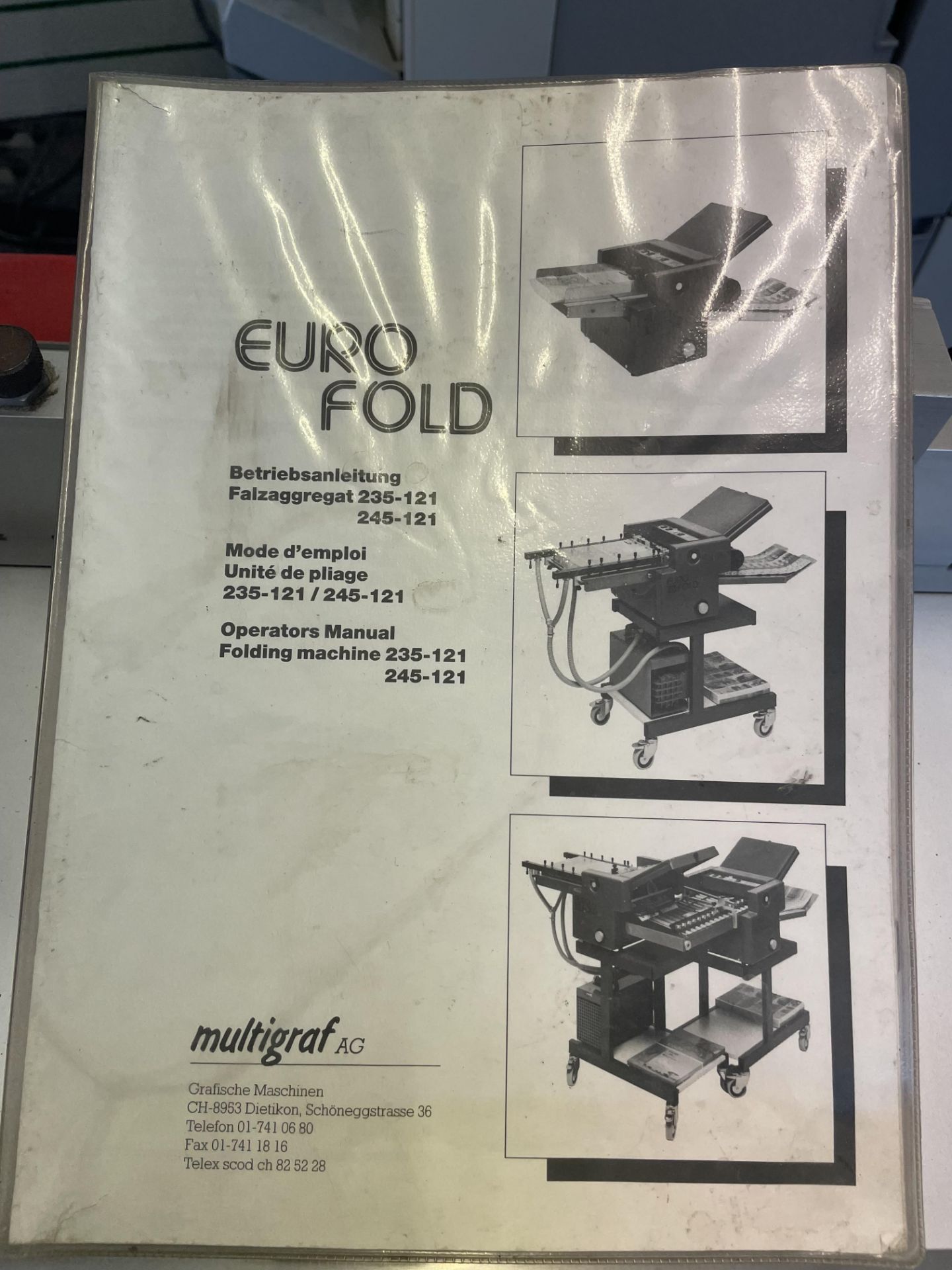 Eurofold 235 Folder on Mobile Frame with SED 7000 Series Batch Counter, 40cm Max Width and - Image 2 of 7