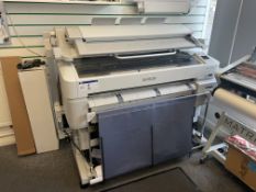Epson SureColor T5200D PS Large Format Multifunction Printer, Serial No. URPE000612 with Dual Roll