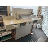 Ideal 5221-95 EP Guillotine, Year of Manufacture 2013 with Seven Cutting Sticks, Three Spare Blades,