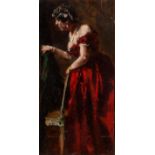 "Signora in rosso" - Cristiano Banti