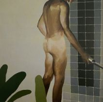 David Hockney - Bay About to Take a Shower, 1964