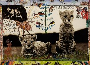 Peter Beard - Orphaned Cheetah Cubs, 1968