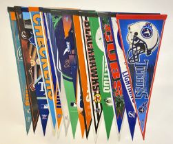 Grouping of 12 - NFL, MLB Sports Pennant Banners
