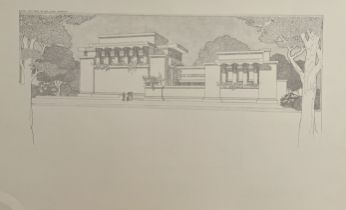 Frank Lloyd Wright - Floorplan Print - Unity Temple, Illinois