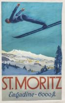 Carl Moos - St. Moritz, Poster